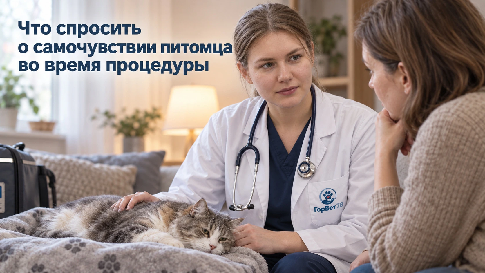 Что спросить о самочувствии питомца во время процедуры