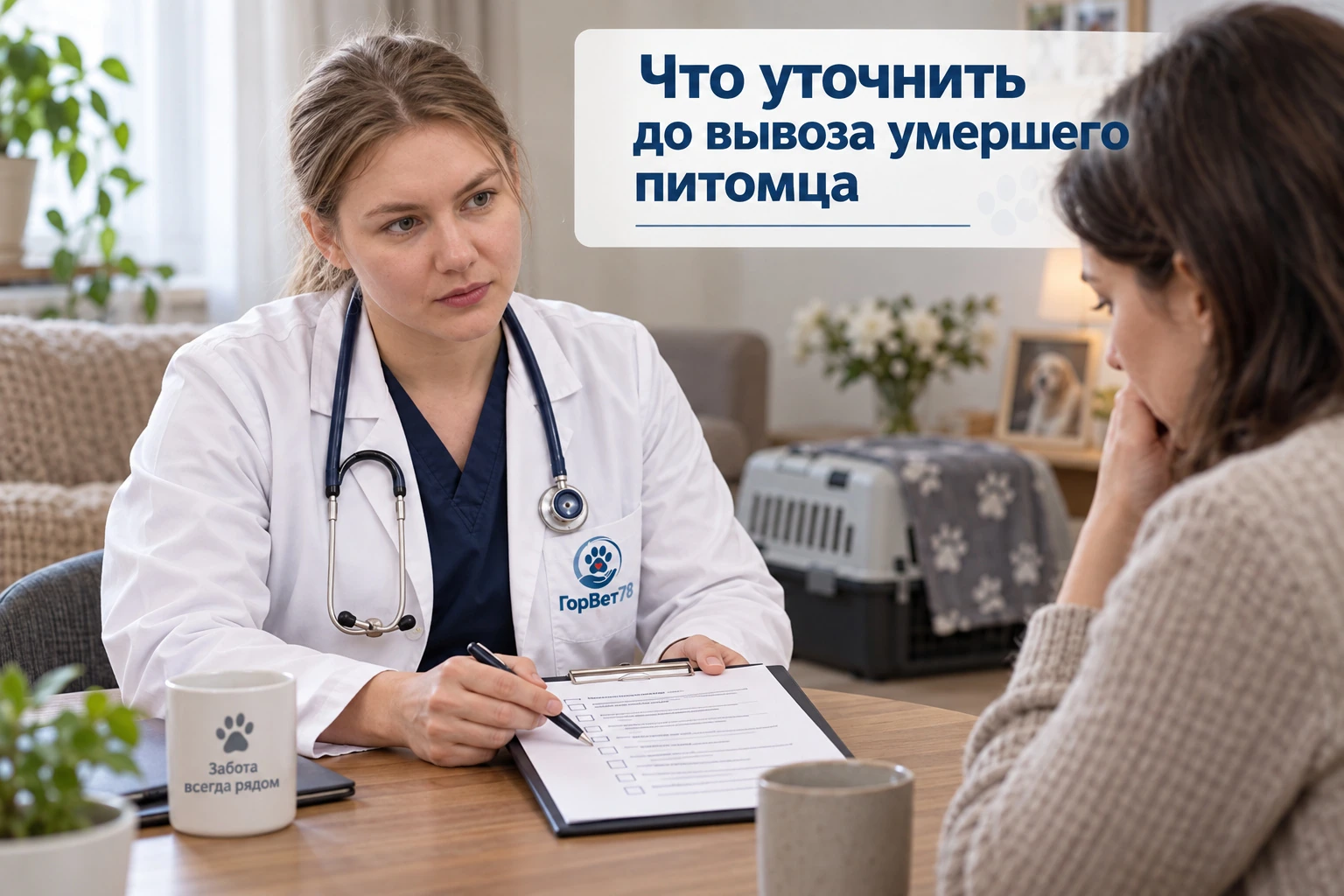 Что уточнить до вывоза умершего питомца