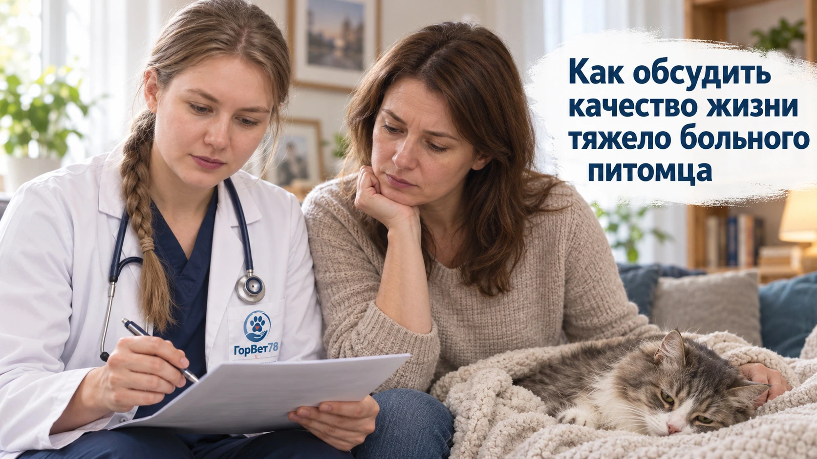 Как обсудить качество жизни тяжело больного питомца