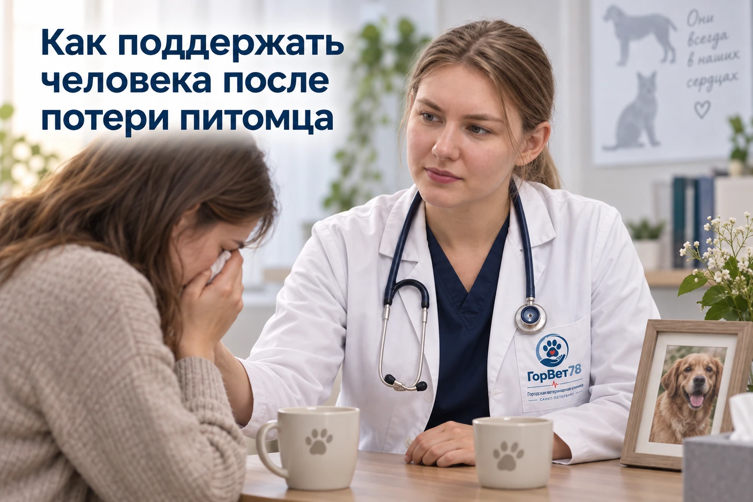 Как поддержать человека после потери питомца