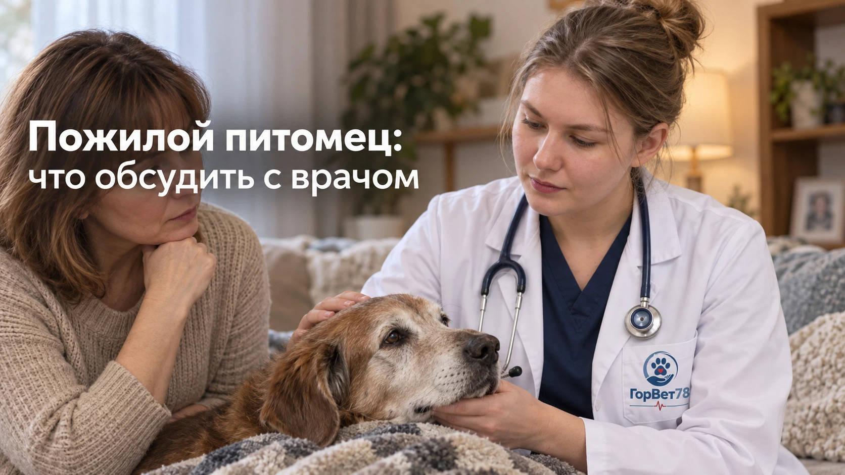 Пожилой питомец: что обсудить с врачом