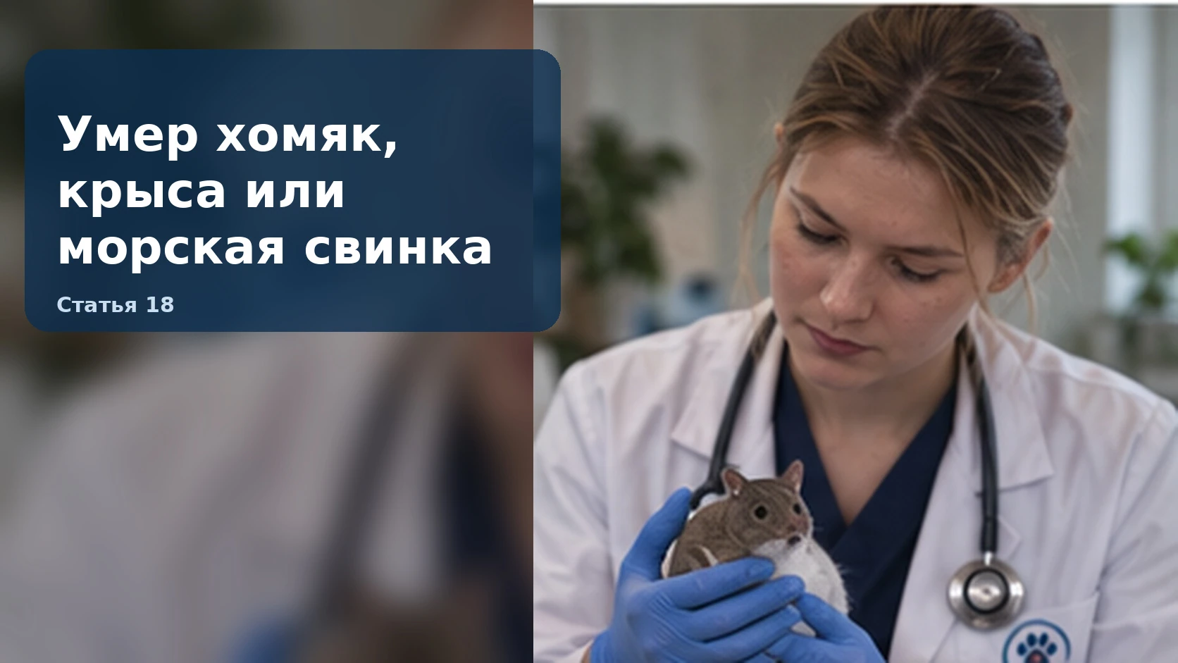 Умер хомяк, крыса или морская свинка