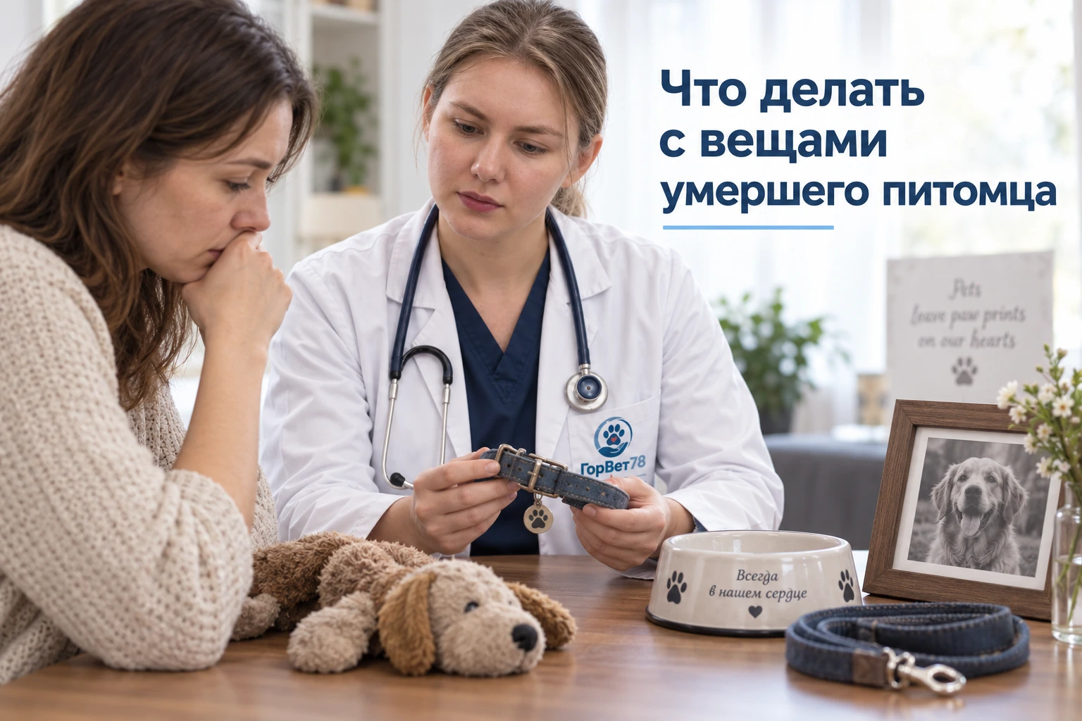 Что делать с вещами умершего питомца